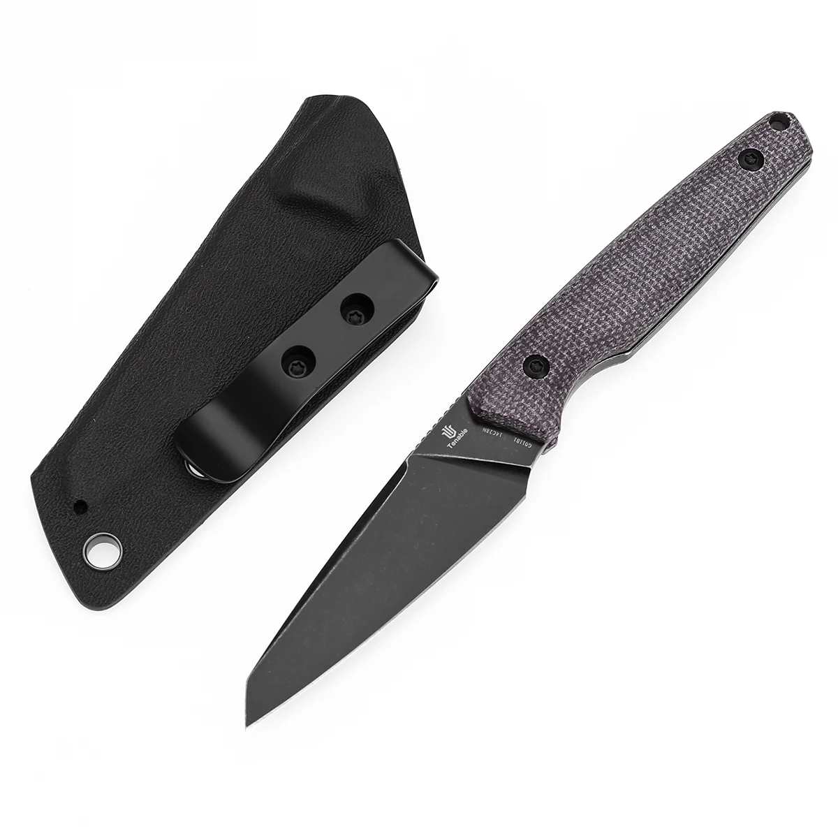 Cuchillo de hoja fija Tenable G011B Parr con hoja 14C28N