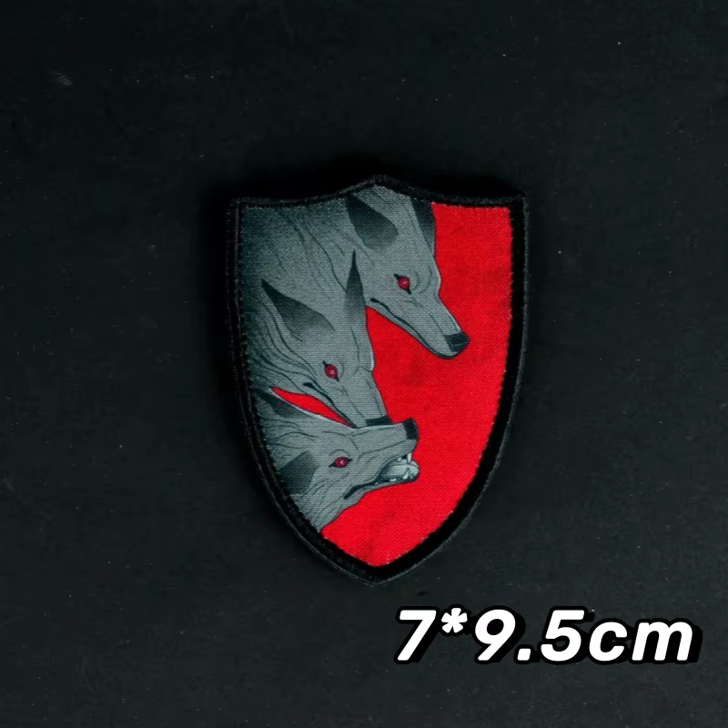 Hellhound parche táctico de moral impreso con sistema gancho y bucle - imagen 2