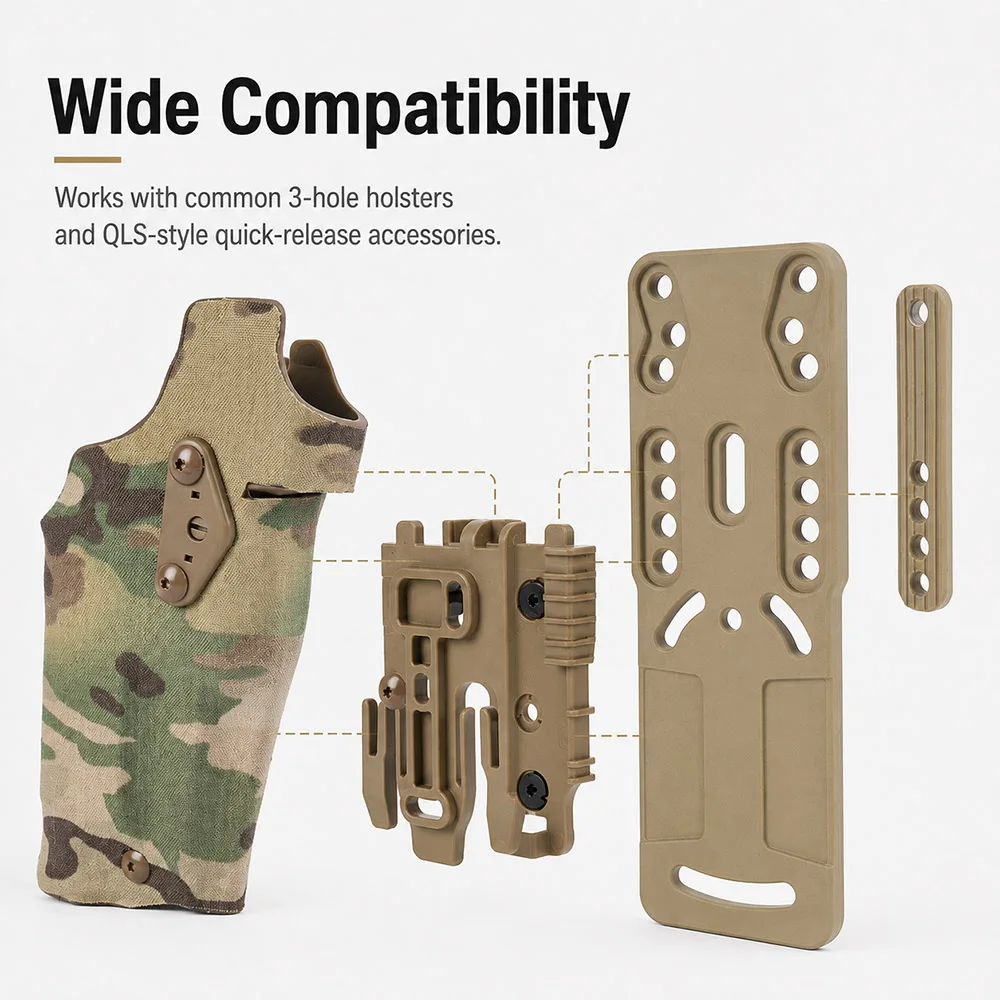 Adaptador QLS para funda táctica de pistola con montaje en cinturón - imagen 4