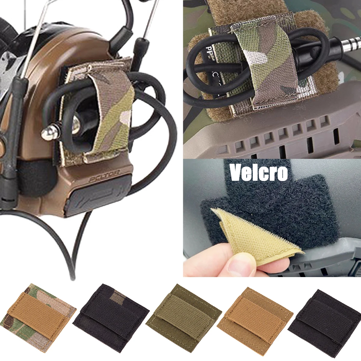 Correa de almacenamiento con Velcro para casco y cables