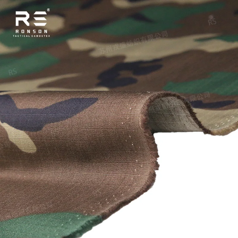 Tela ripstop táctica camuflaje bosque para uniforme de algodón - imagen 2