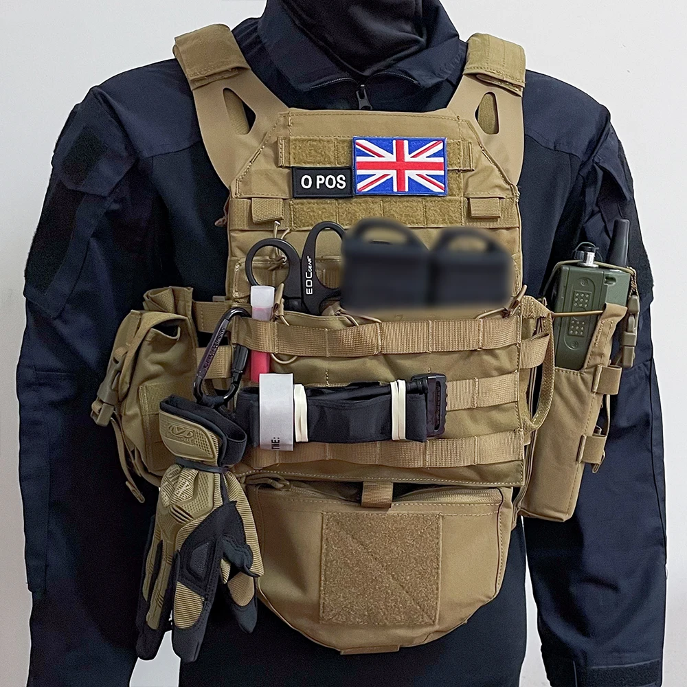 Chaleco táctico JPC de liberación rápida MOLLE Airsoft - imagen 5