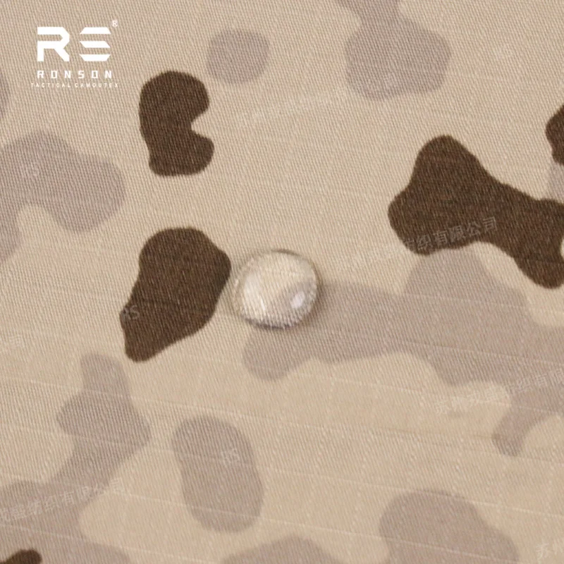 Tela táctica ripstop NYCO camuflaje desértico tricolor para uniformes - imagen 5