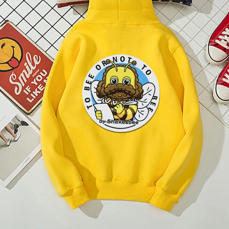Parche bordado termoadhesivo abeja dibujo animado – Para ropa y gorra - imagen 3