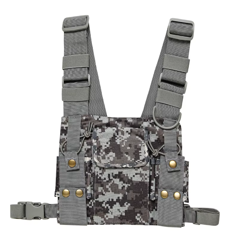 Pechera táctica PT-08 nailon camuflaje – Bolsa multifunción outdoor