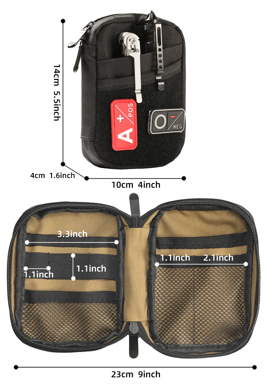 Organización EDC para bolsillo y mochila