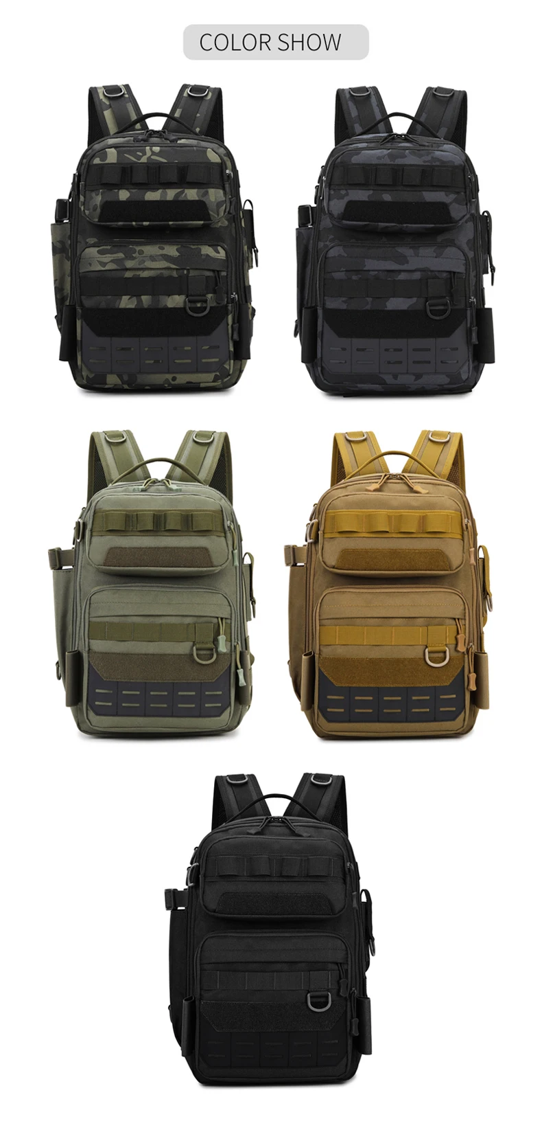 Opciones de color para la mochila
