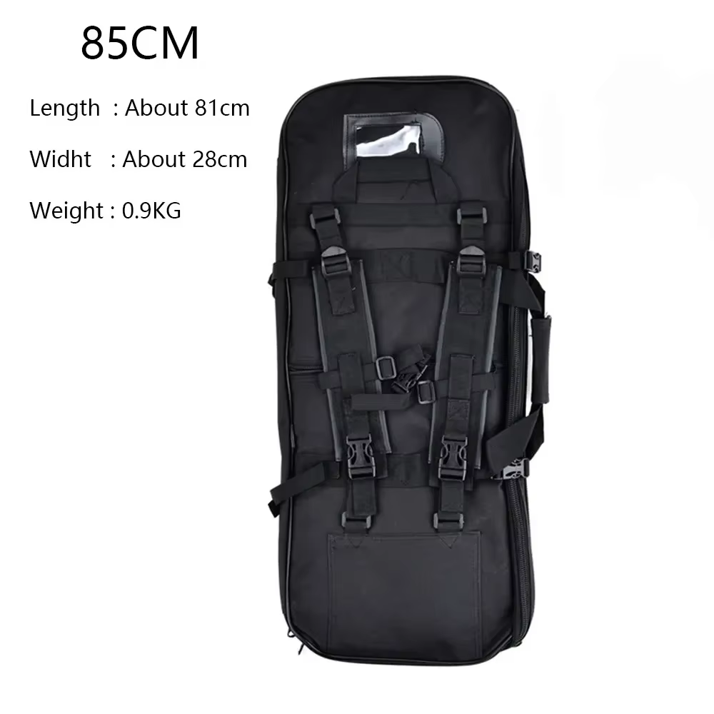 Funda táctica doble para rifle – Transporte exterior con bolsa para pistola