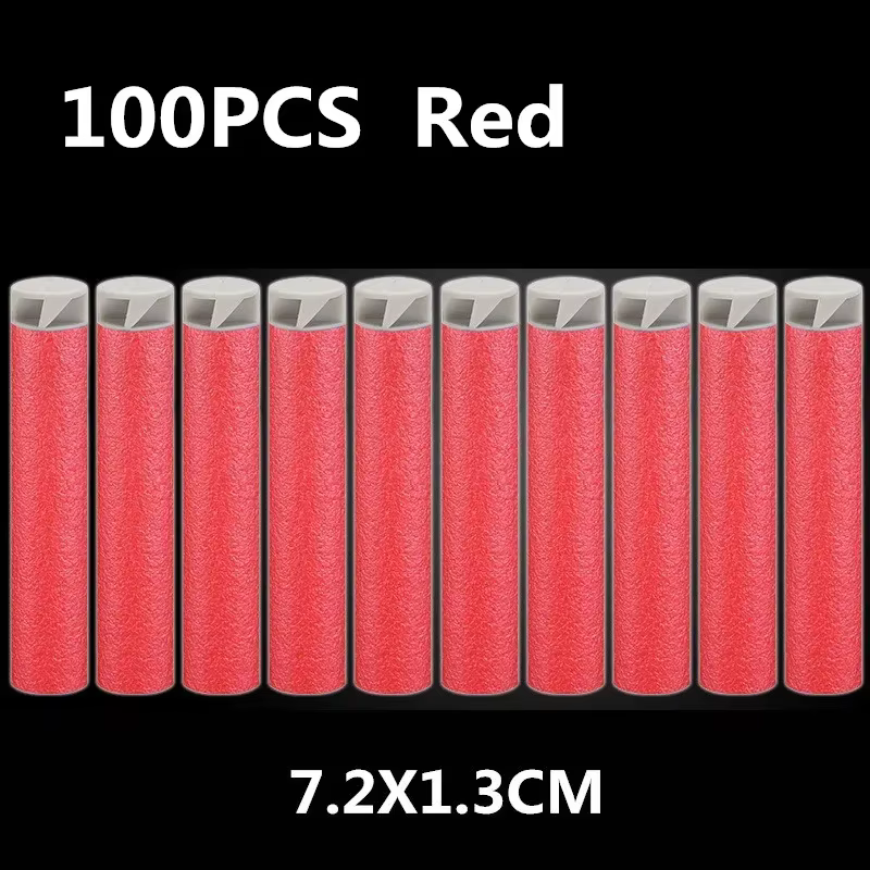 Dardos de repuesto Nerf – 100 unidades foam 7,2 cm