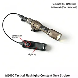 SureFire M600 Linterna táctica con riel Picatinny para rifle y pistola