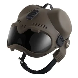 Casco táctico K9 con riel Picatinny y gafas protectoras para perros