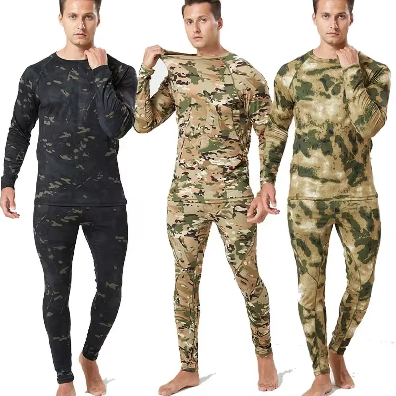 Ropa interior térmica camuflaje ripstop para hombre - táctico - imagen 5