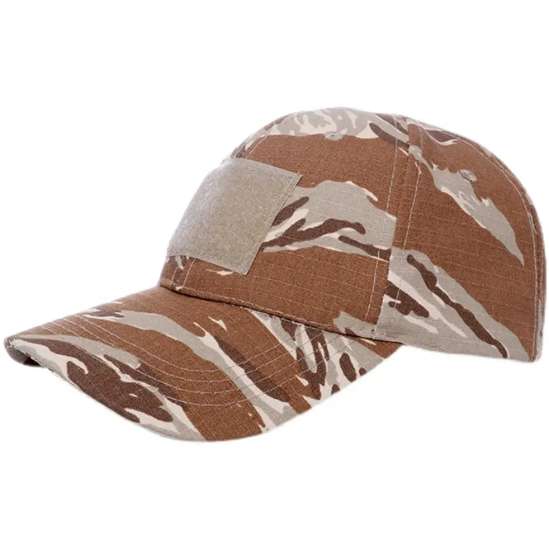 Gorra táctica Desert Tiger Stripe con mascarilla de malla para cuello