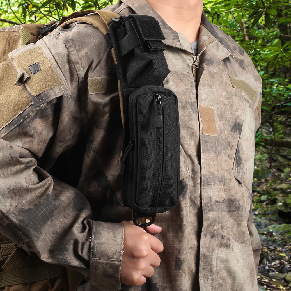 Fijación con correas MOLLE y velcro