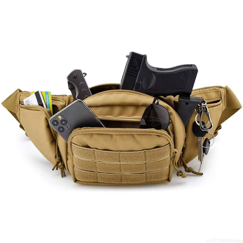 Riñonera táctica Molle impermeable – EDC nailon para outdoor - imagen 3