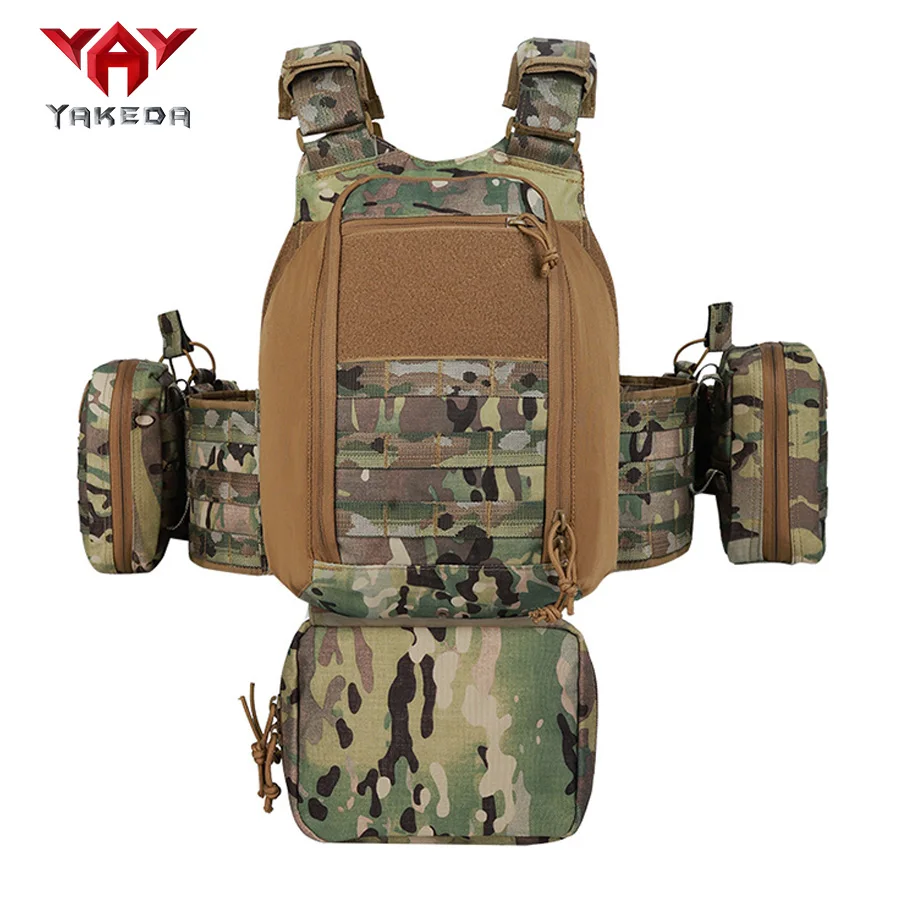 YAKEDA Chaleco camuflaje táctico CS multifuncional entrenamiento - imagen 4