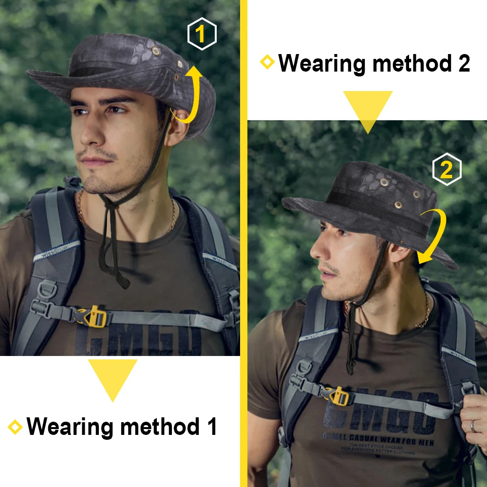 JIUSUYI Boonie Táctico Camouflage – Airsoft Caza Verano - imagen 4