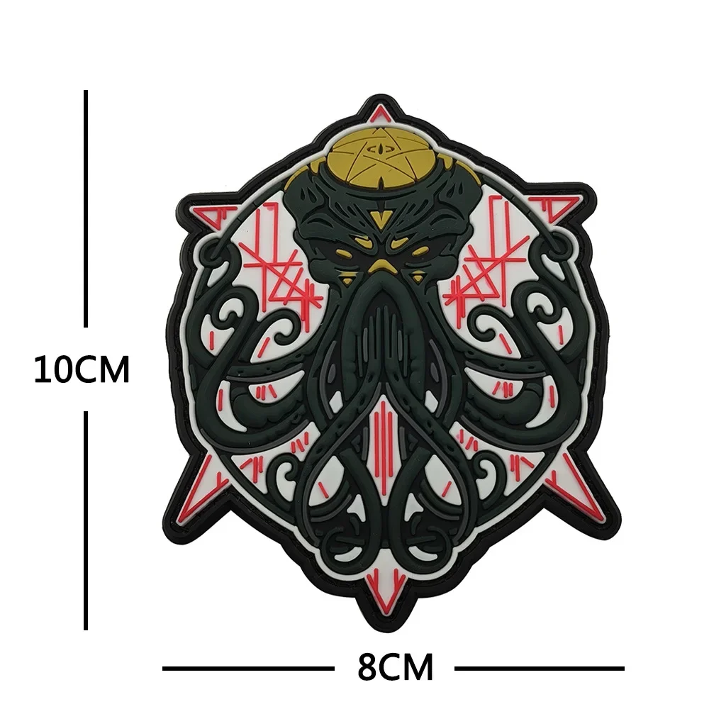 Cthulhu Awakens – Parche PVC brillante para mochila táctica - imagen 5