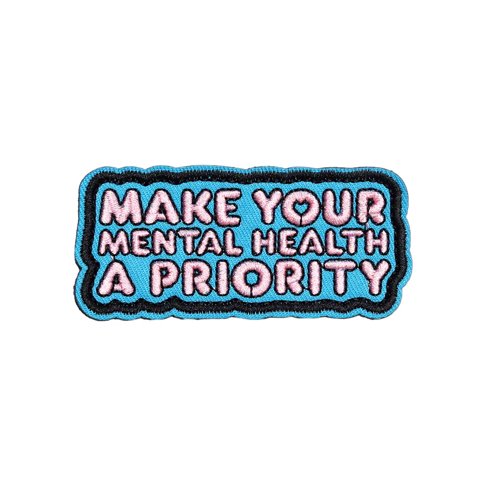 Parche táctico bordado - meme de salud mental para Velcro en gorra - imagen 5