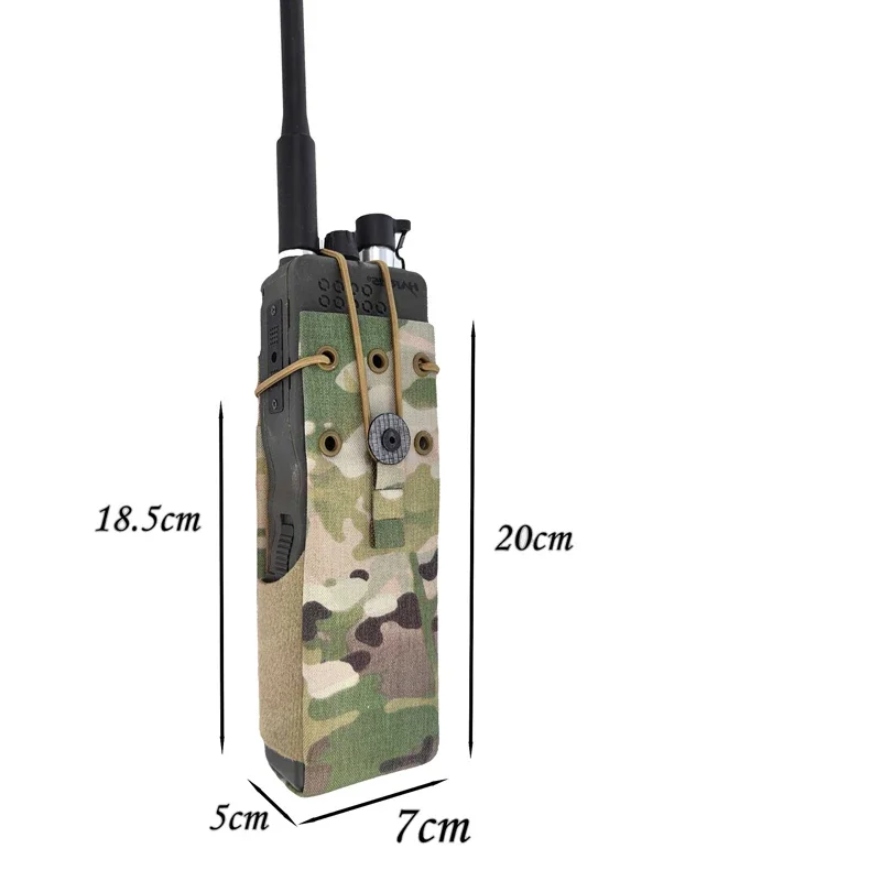 Porta radio táctico MOLLE para walkie talkie y herramientas - imagen 2