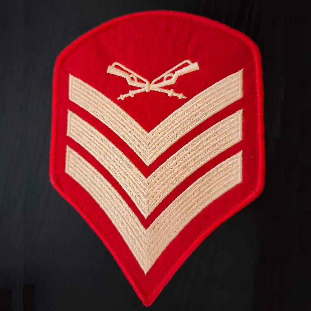 Parche bordado de sargento del Cuerpo de Marines de EE. UU. - imagen 4