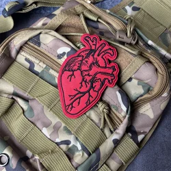Parche táctico bordado corazón gancho y bucle MOLLE