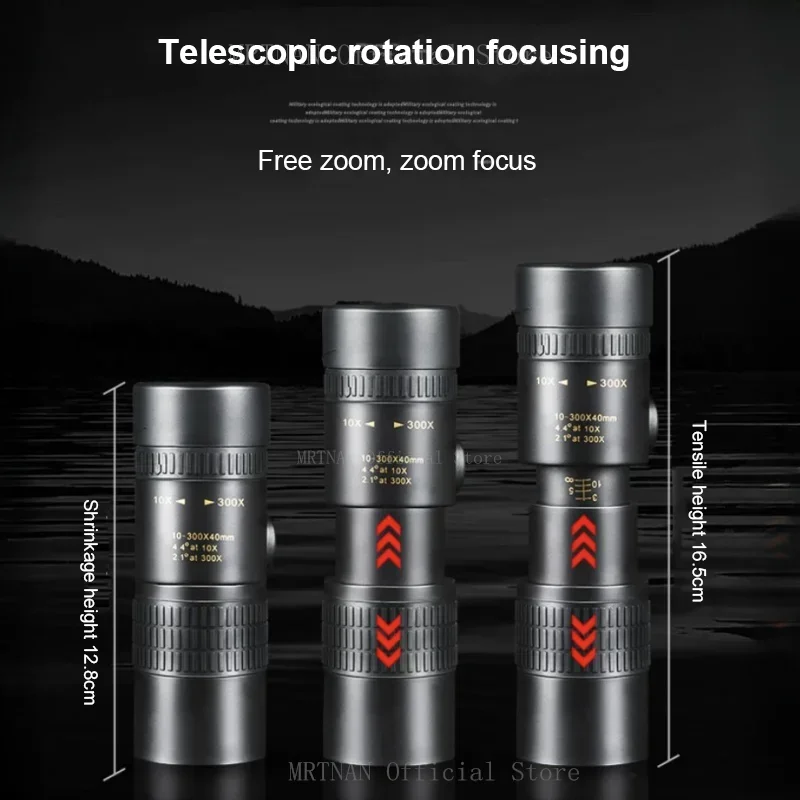 Prismáticos tácticos militares de metal con zoom HD, largo alcance