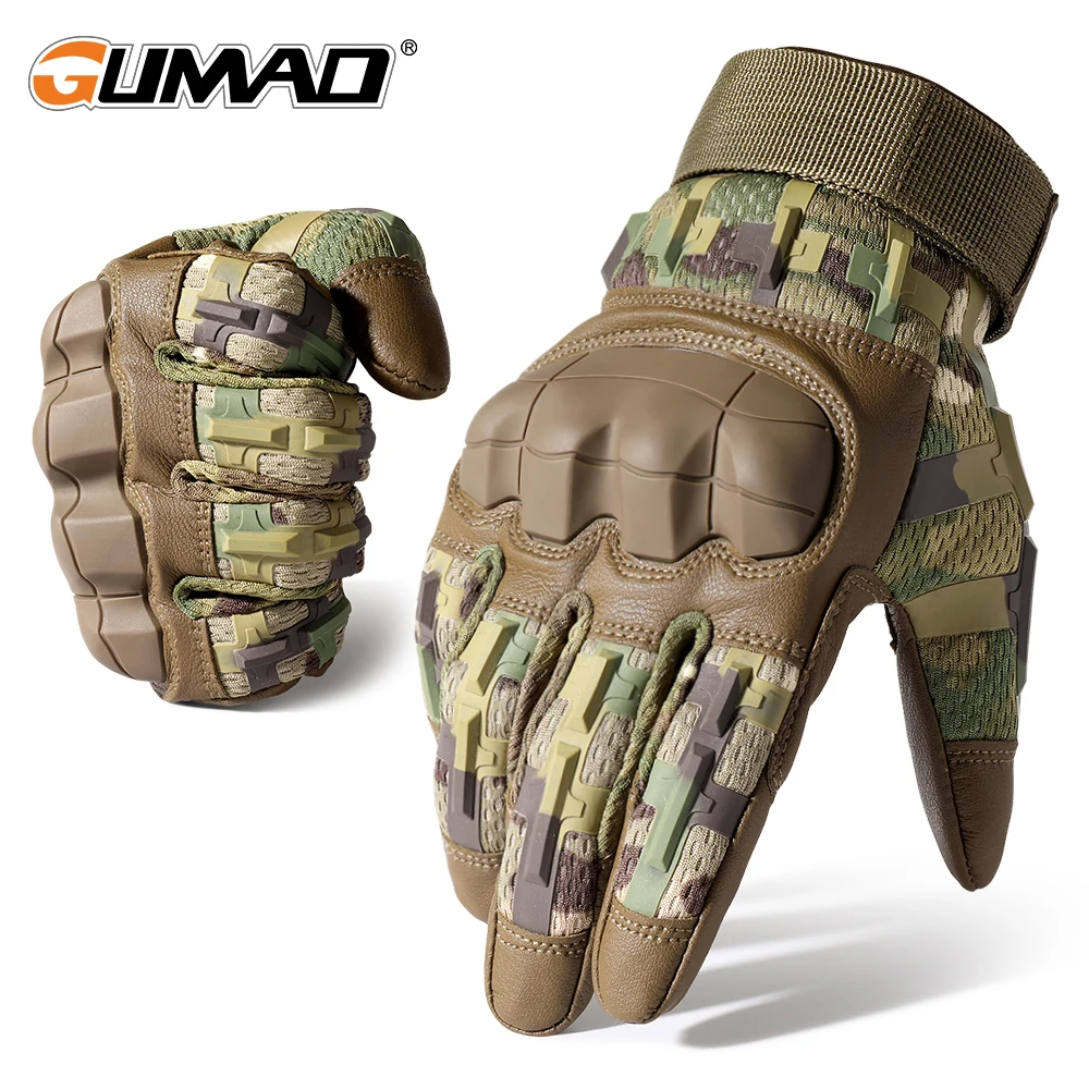 Guantes tácticos piel – Protección Airsoft y senderismo - imagen 2