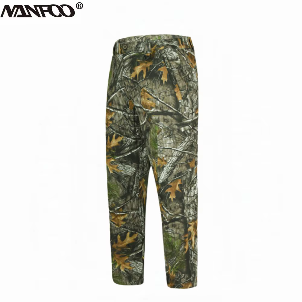 Pantalones softshell térmicos camuflaje biónico para caza y pesca
