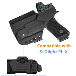 Funda Kydex IWB PLX Light para CZ P-10C, compatible Olight