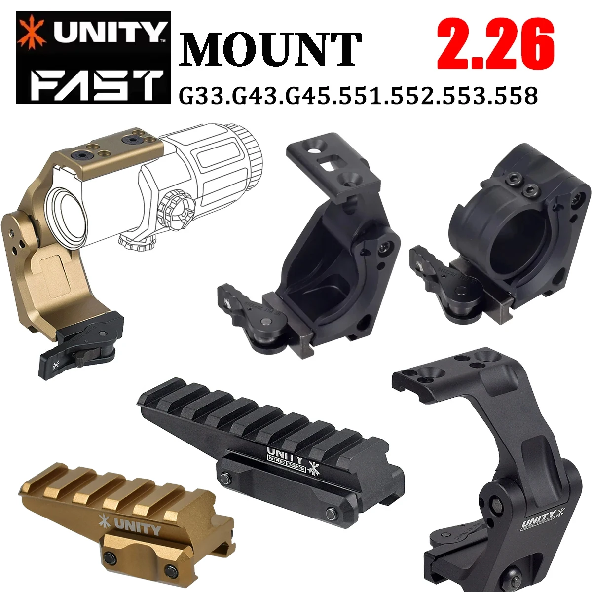 Montura Unity FTC para ampliador EOTECH G33, G43 y G45 - imagen 5