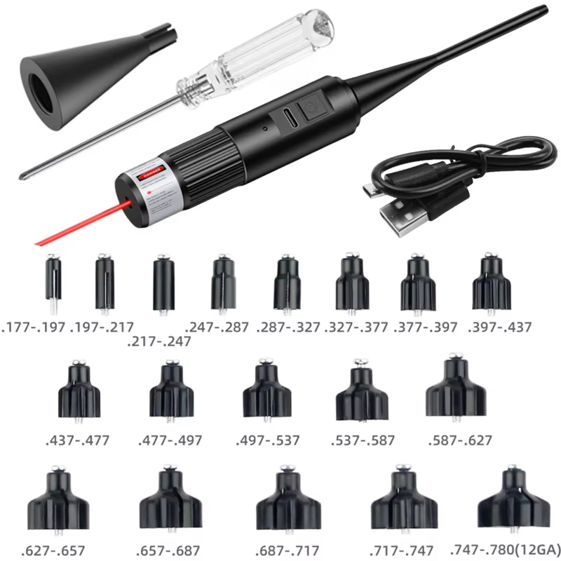 Colimador láser recargable USB para rifle y escopeta - imagen 2