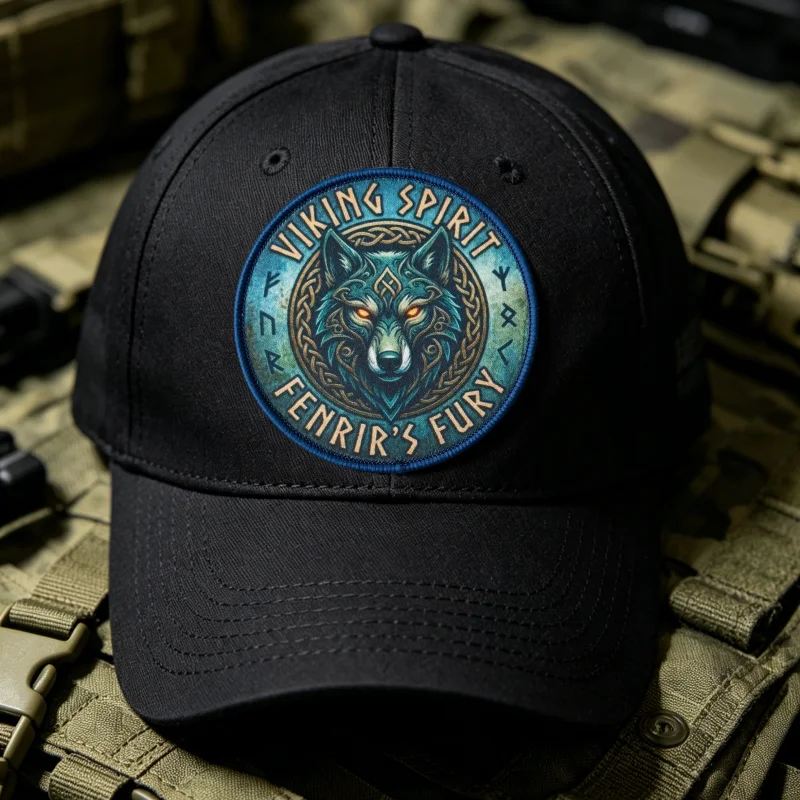 Parche táctico lobo militar con gancho y bucle para ropa