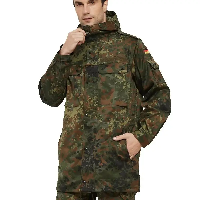 KSK Parka chaqueta táctica cortavientos montaña longitud media a larga - imagen 3