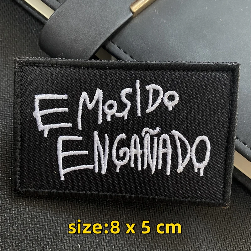 Parche bordado Velcro We Were Cheated para mochila tactica militar - imagen 2
