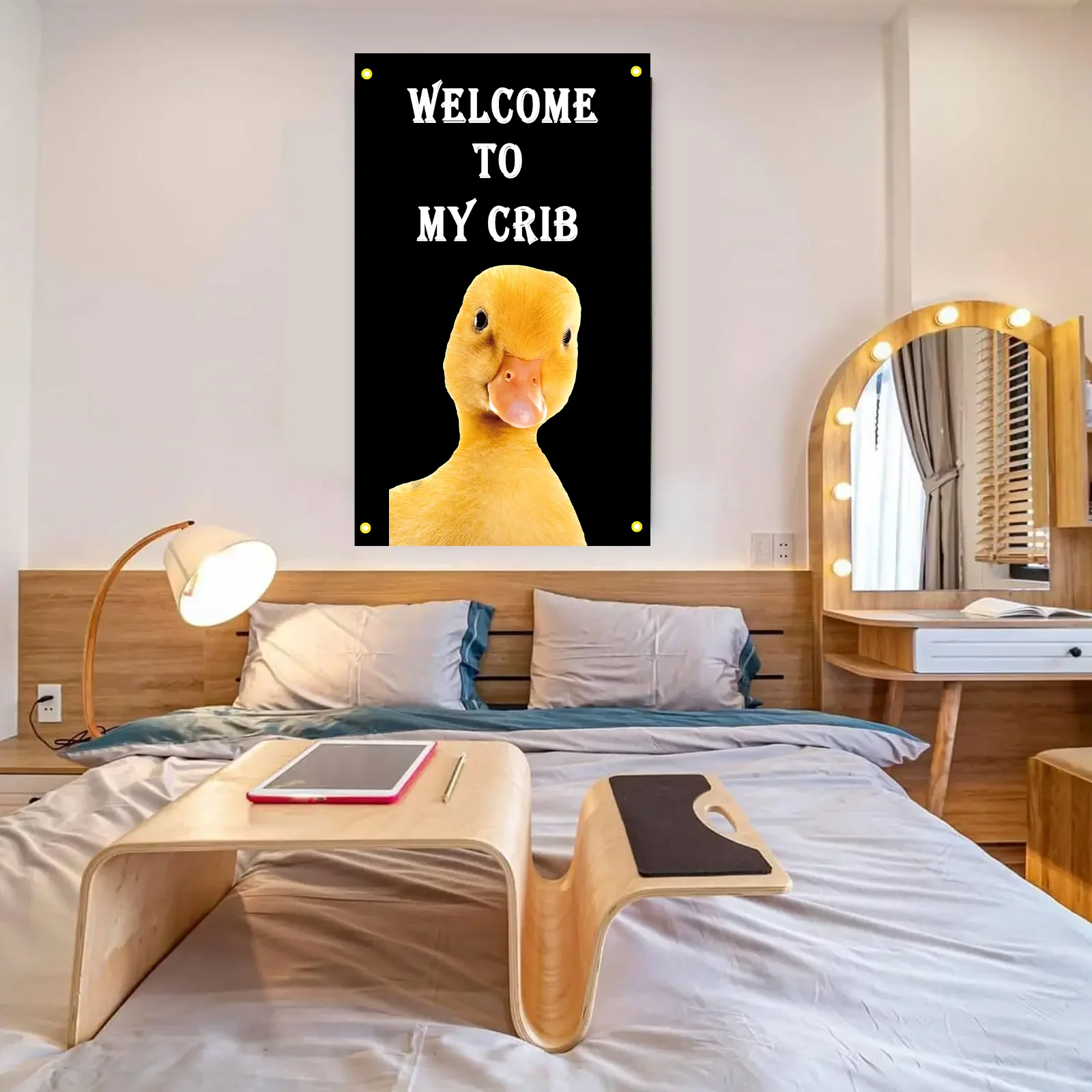 Bandera decorativa de bienvenida para hogar y dormitorio - imagen 2