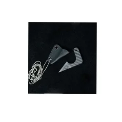 Collar autodefensa EDC fibra de carbono, herramienta portátil