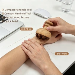 Copa anticelulítica de madera hongo – Masajeador corporal natural