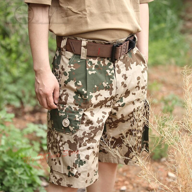 Pantalones cortos tácticos Flecktarn impermeables multibolsillos - imagen 4