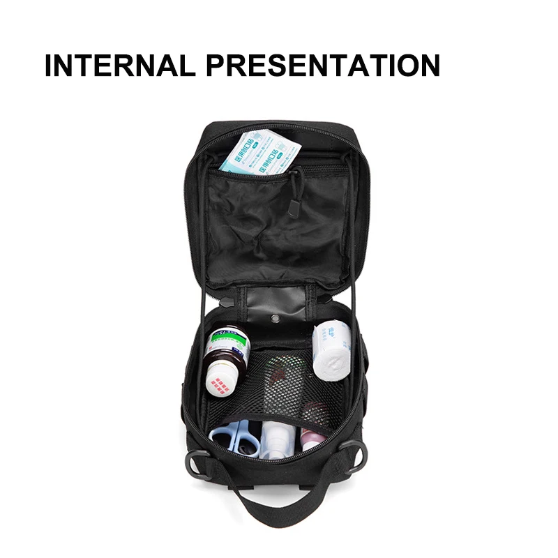 Bolsa IFAK táctica MOLLE médica con parche para emergencias - imagen 3