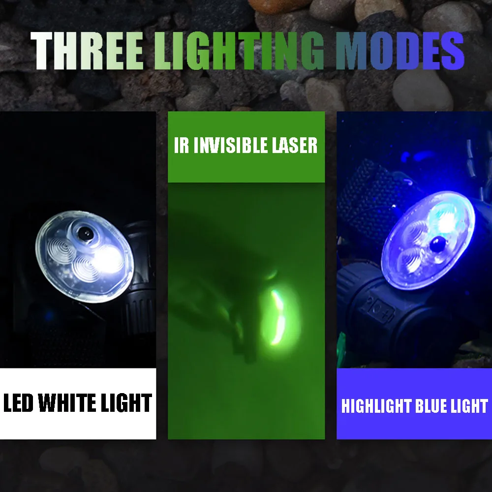 Luz táctica de señalización multiusos con blanco, IR y azul - imagen 3