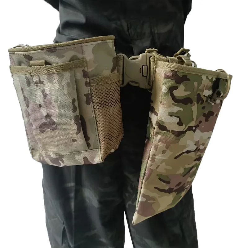 Bolsa táctica MOLLE para munición con cordón y funda cadera