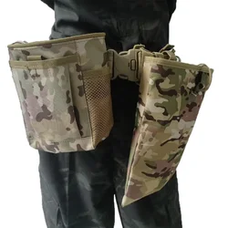 Bolsa táctica MOLLE para munición con cordón y funda cadera