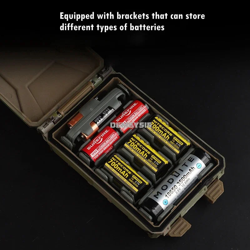 Funda táctica MOLLE Airsoft impermeable para batería recargable - imagen 4