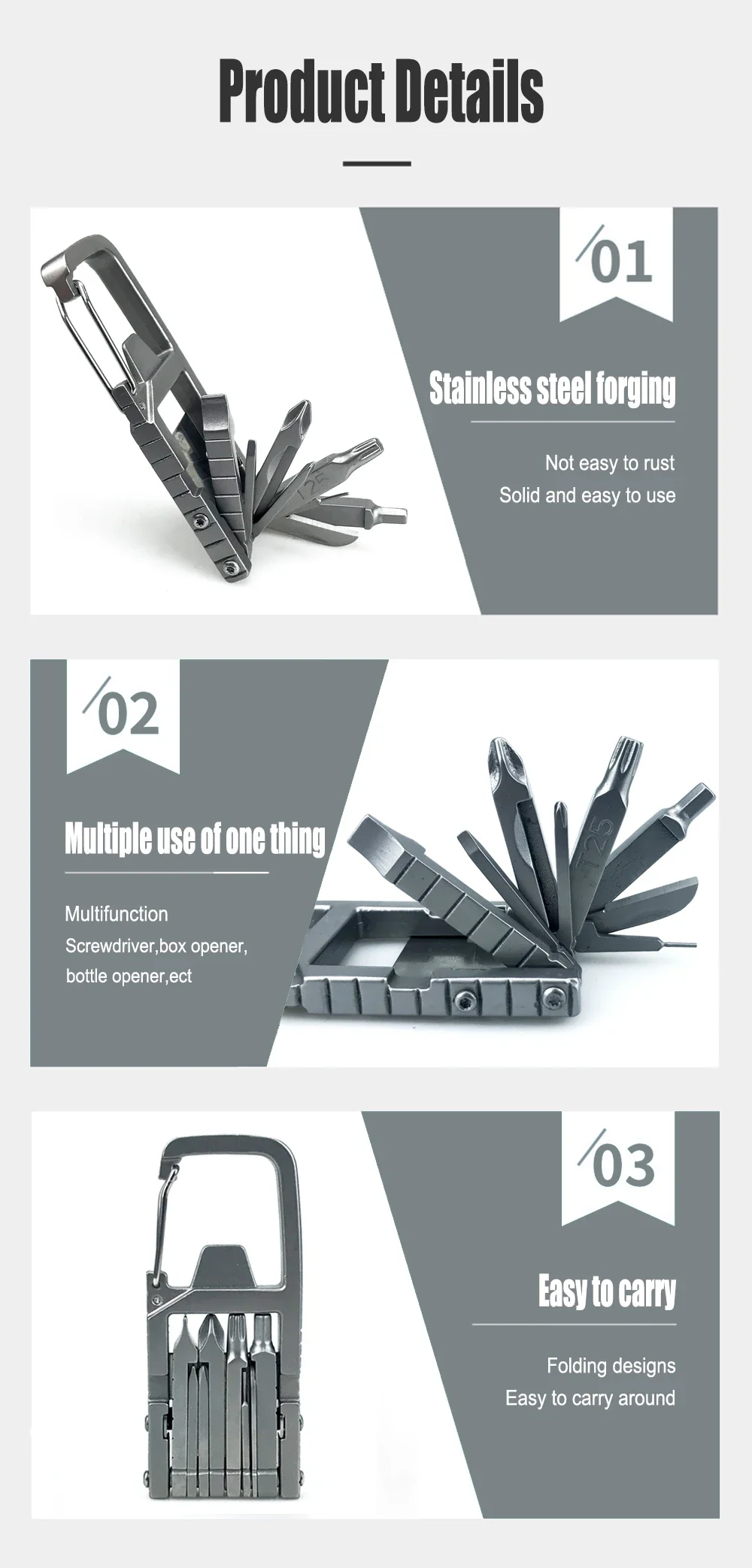 Funciones de destornillador y llave