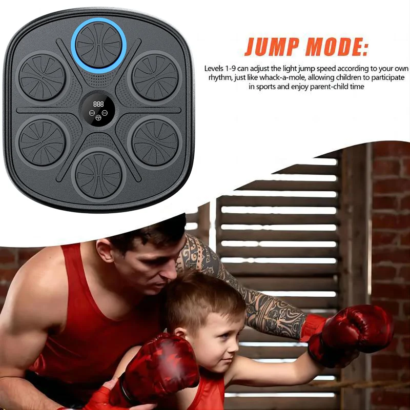 Máquina de boxeo musical LED 9 niveles – entrenamiento en casa - imagen 2
