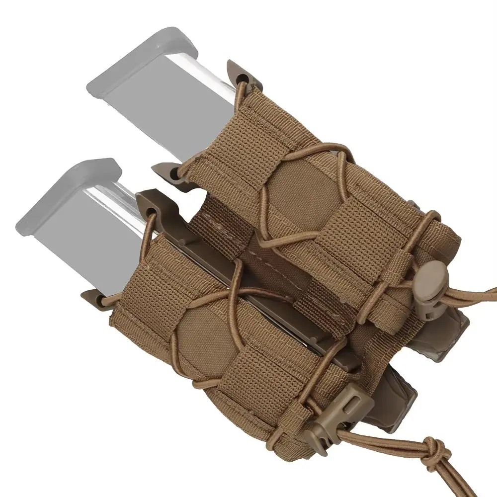 Funda táctica MOLLE para cargador, porta linterna y cuchillo - imagen 2