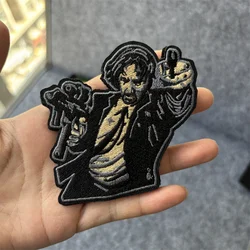 Parche bordado táctico pistolas – insignia John Wick con gancho
