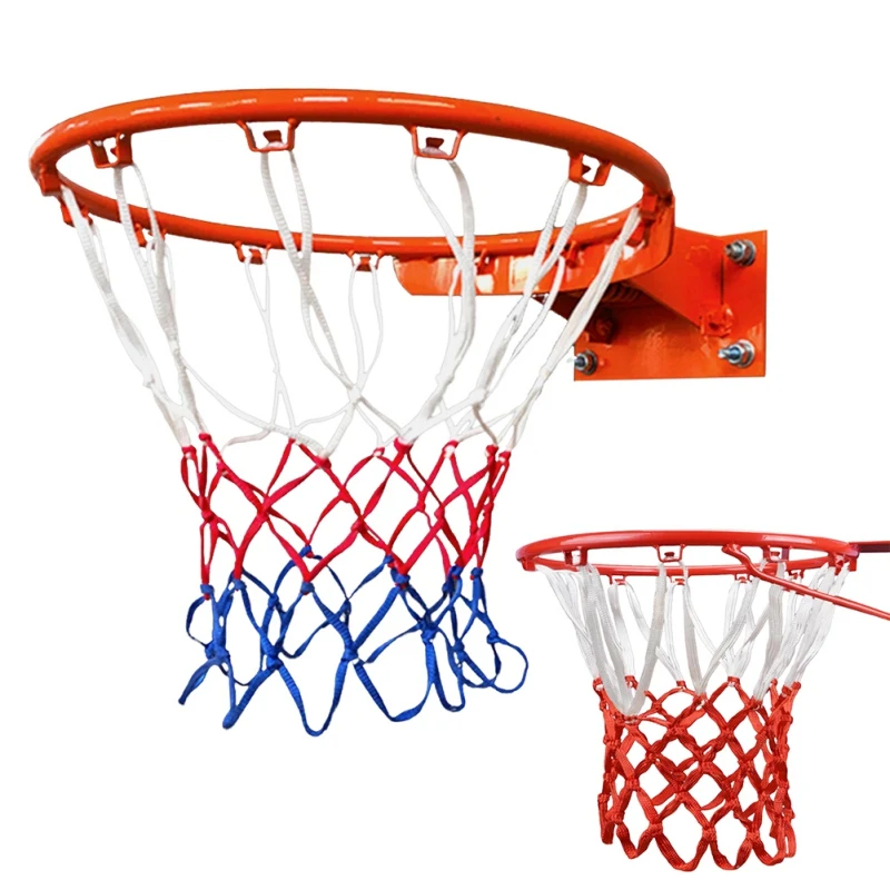 Red de baloncesto resistente para aro con ganchos - imagen 2