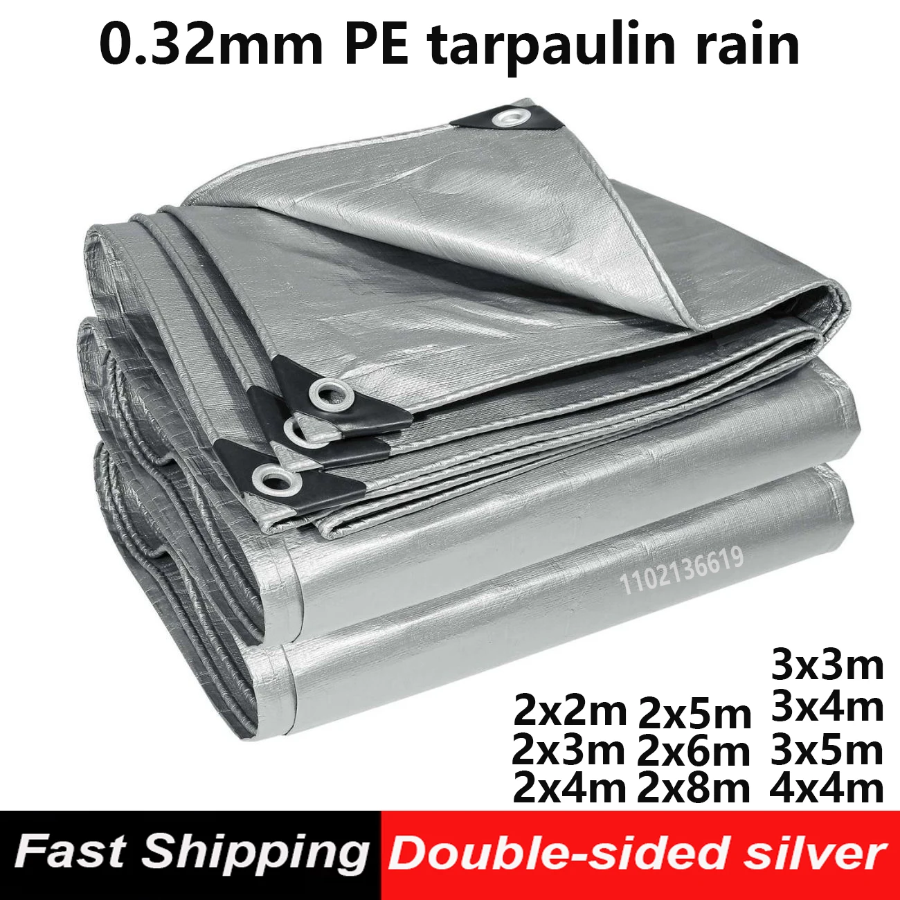 Lona impermeable polietileno gruesa para exterior jardín